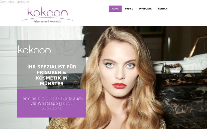 Screenshot of kokoon-shop.de