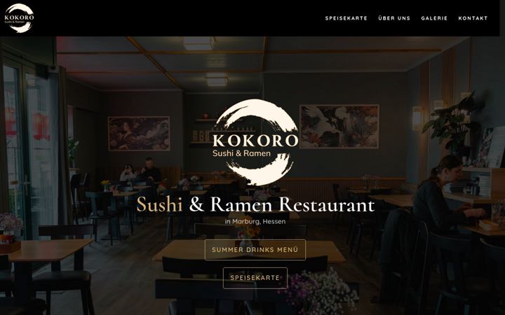 Screenshot of kokoro-marburg.de