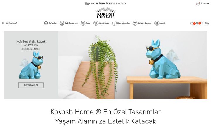 Screenshot of kokoshhome.com
