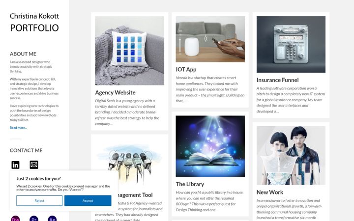 Screenshot of kokott.co.uk