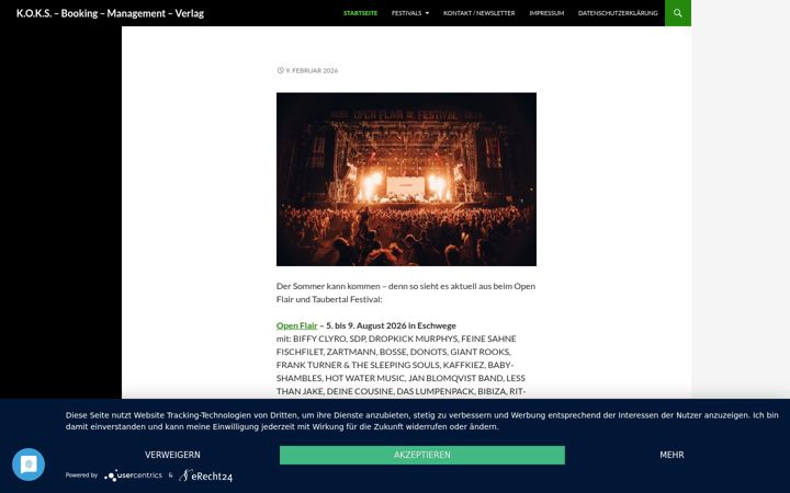 Screenshot of koks-music.de