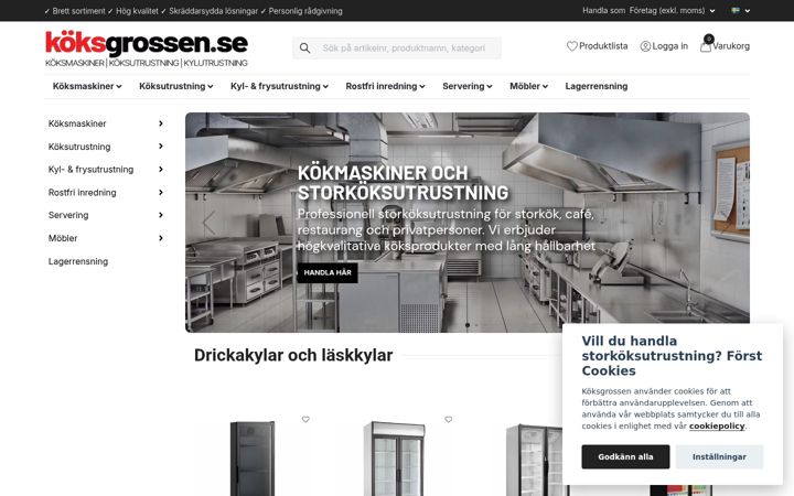 Screenshot of koksgrossen.se