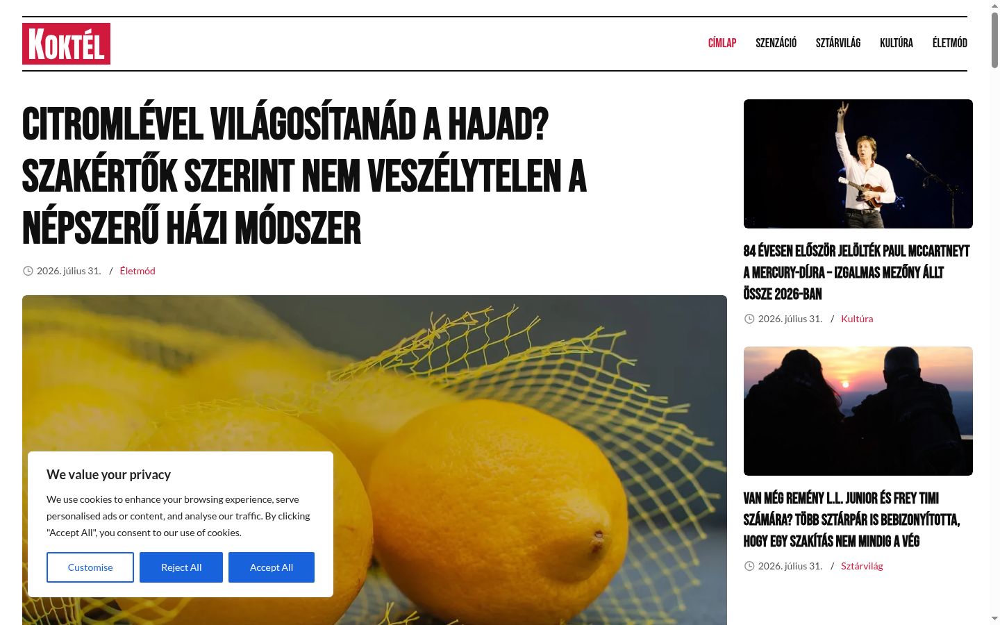 Snímek obrazovky baneru souhlasu zobrazeného před jakoukoli interakcí
