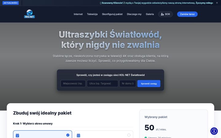 Screenshot of kol-net.pl