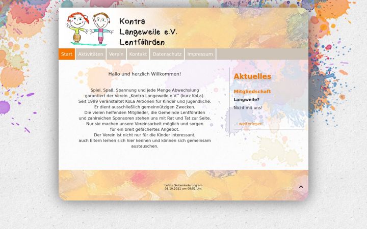 Screenshot of kola-ev.de