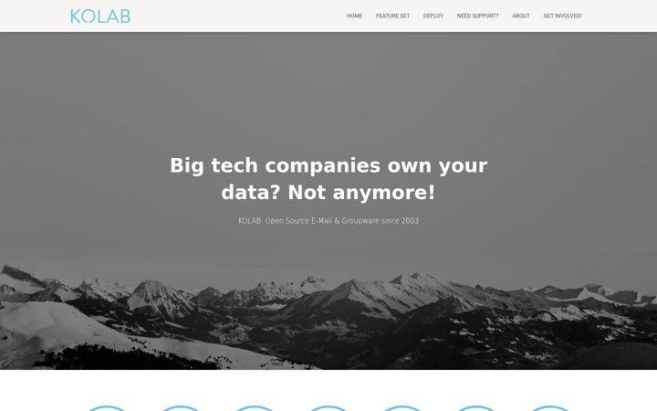 Screenshot of kolab.org