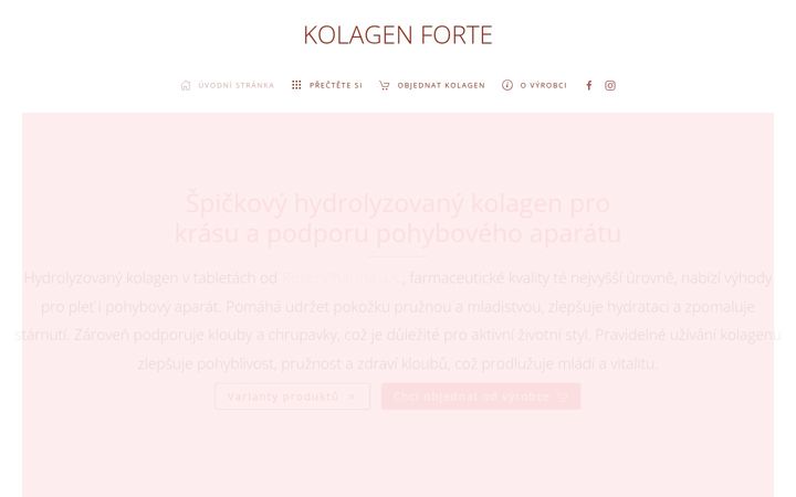 Screenshot of kolagen-forte.cz