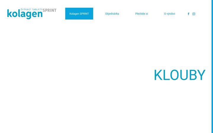 Screenshot of kolagensprint.cz