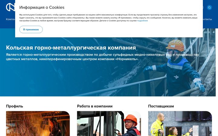 Screenshot stránky kolagmk.ru