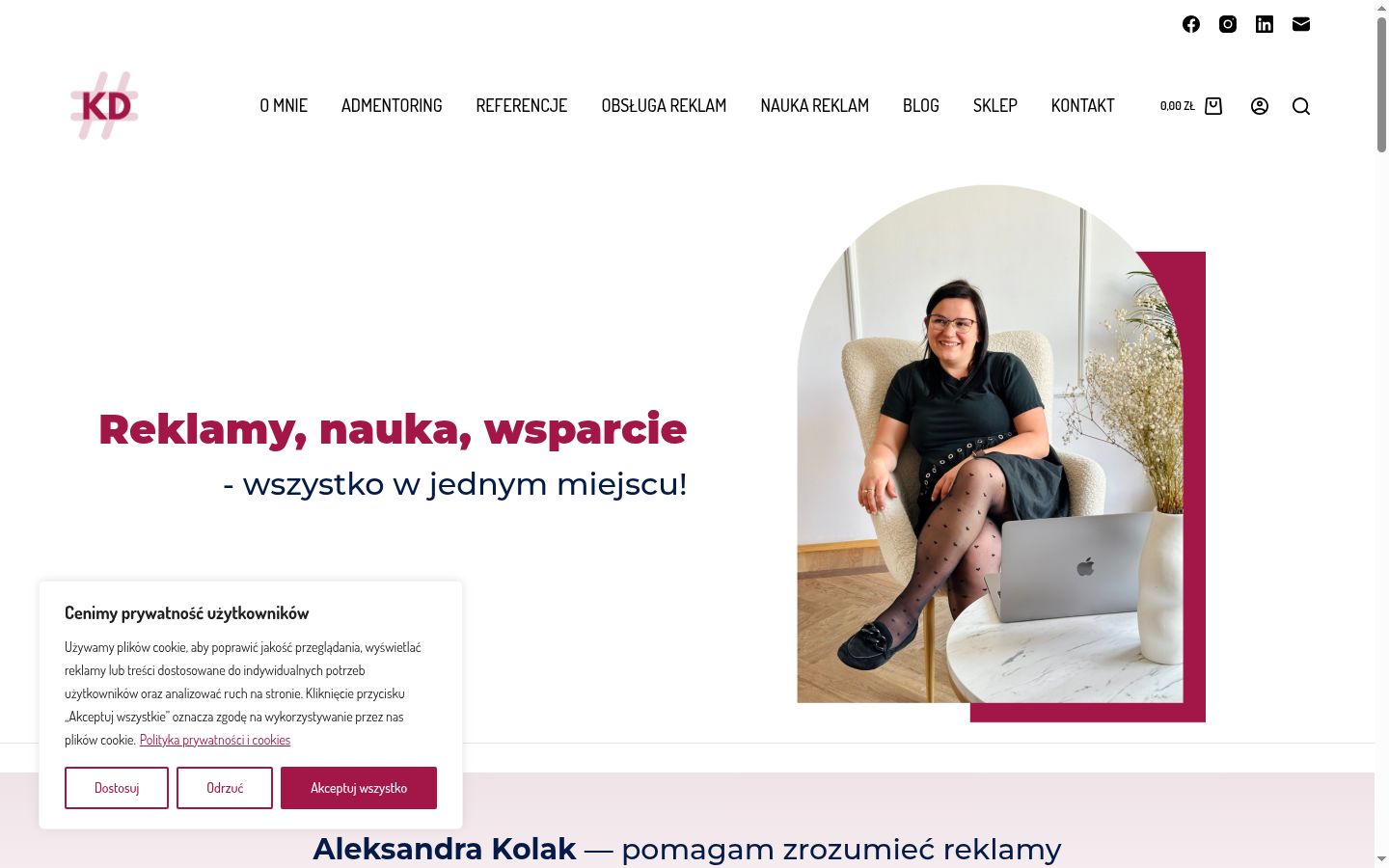 Ekrānuzņēmums ar piekrišanas baneri, kas tika rādīts pirms jebkādas mijiedarbības