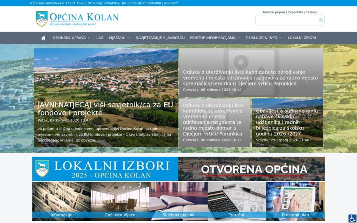 Screenshot of kolan.hr