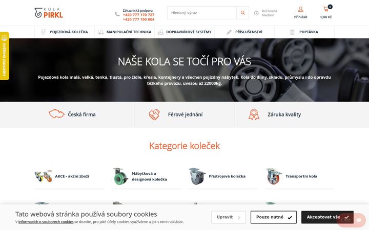 Screenshot of kolapirkl.cz