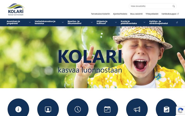 Screenshot of kolari.fi