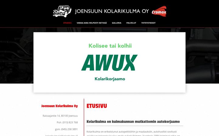 Screenshot of kolarikulma.fi