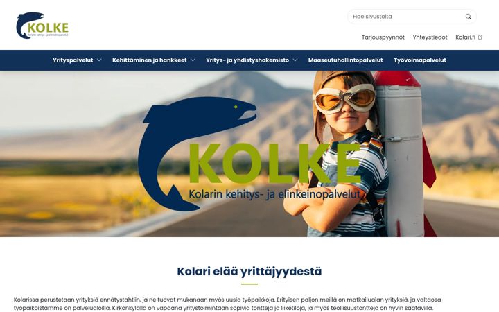 Zrzut ekranu kolarinkolke.fi