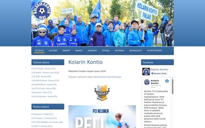 Screenshot of kolarinkontio.com