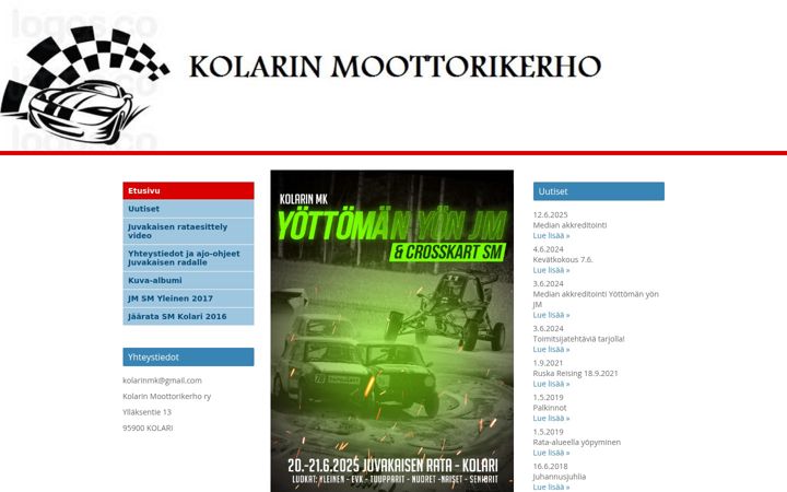 Screenshot of kolarinmk.com