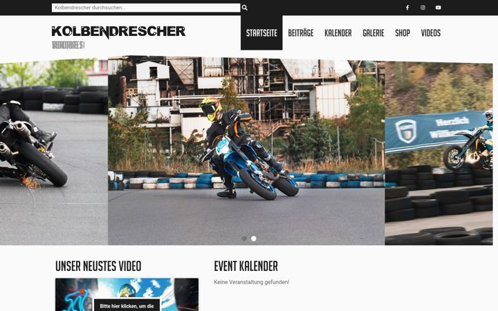 Screenshot of kolbendrescher.de