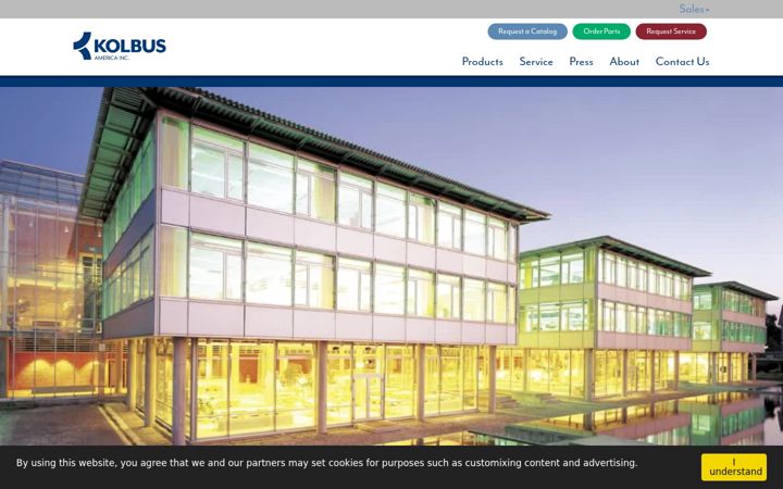 Screenshot of kolbusamerica.com