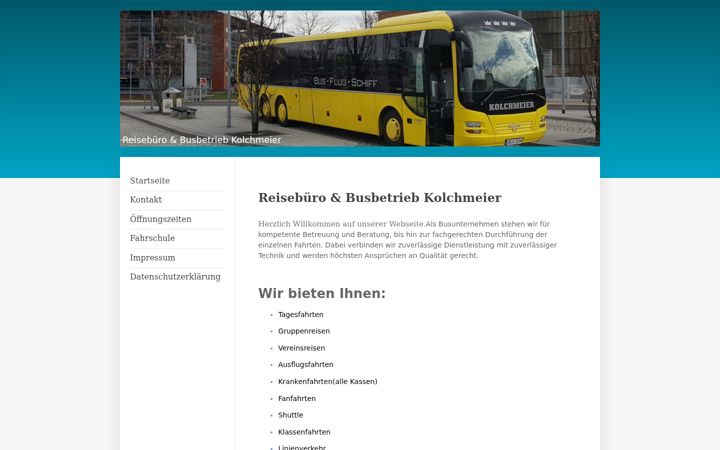 Screenshot of kolchmeier.de