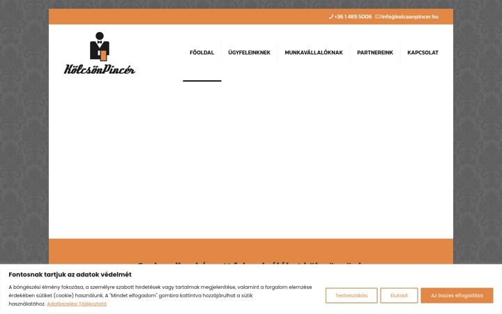 Screenshot of kolcsonpincer.hu