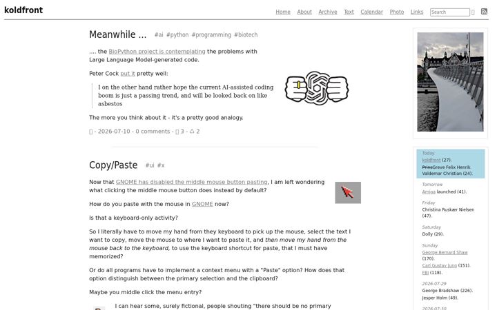 Screenshot of koldfront.dk