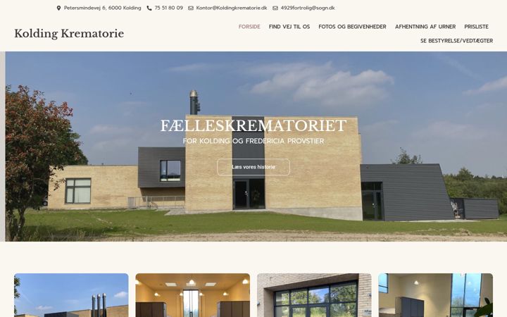 Screenshot of koldingkrematorie.dk