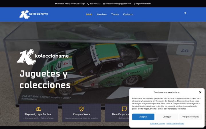 Screenshot of koleccionamelugo.es