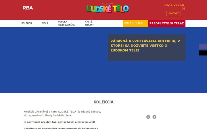 Screenshot of kolekcialudsketelo.sk