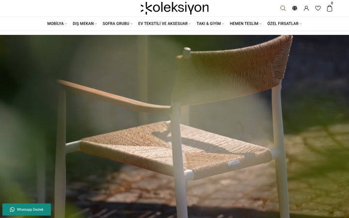 Screenshot of koleksiyononline.com