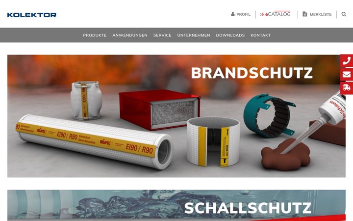 Screenshot of kolektor-insulation.com