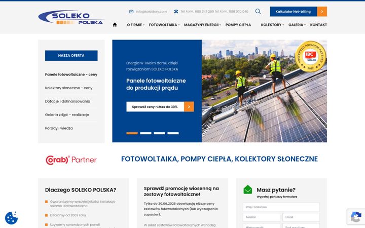 Screenshot of kolektory.com