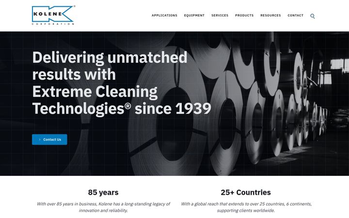 Screenshot of kolene.com