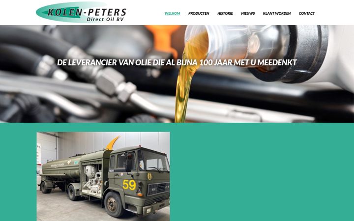 Screenshot of kolenpeters.nl