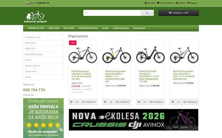 Screenshot of kolesarski-potepuh.si