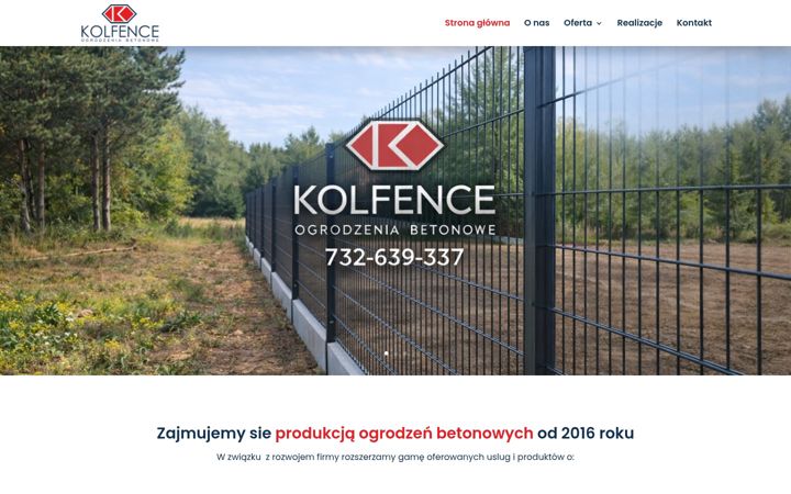 Screenshot of kolfence.pl