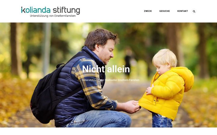 Screenshot of kolianda-stiftung.ch
