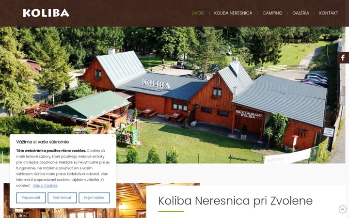 Screenshot of kolibaneresnica.sk