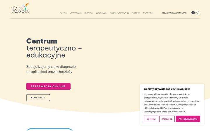 Screenshot of koliber.edu.pl