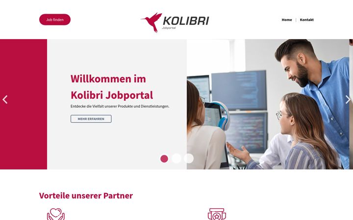 Screenshot of kolibri-jobportal.de