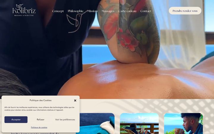 Screenshot of kolibriz.com