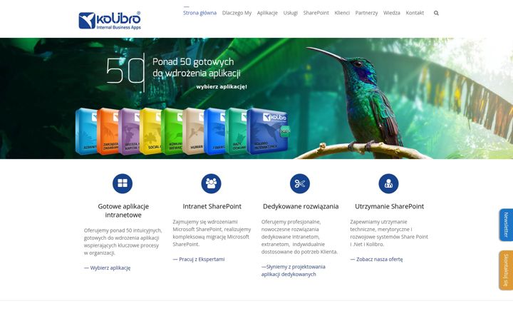 Screenshot of kolibro.com