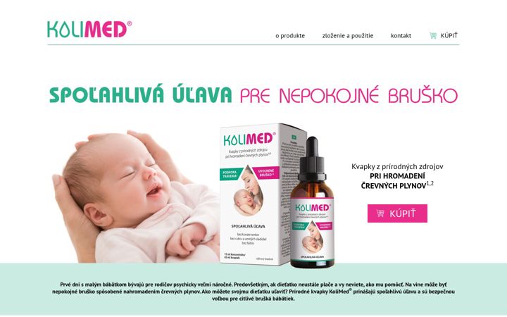 Screenshot of kolimed.sk