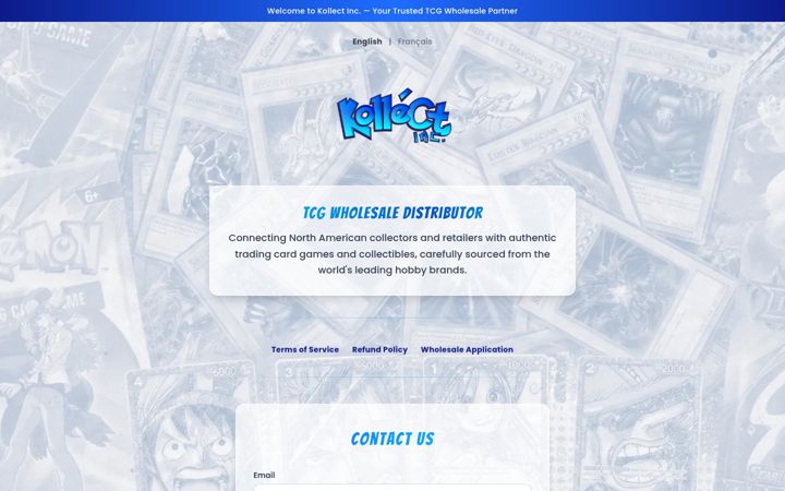 Screenshot of kollectinc.com