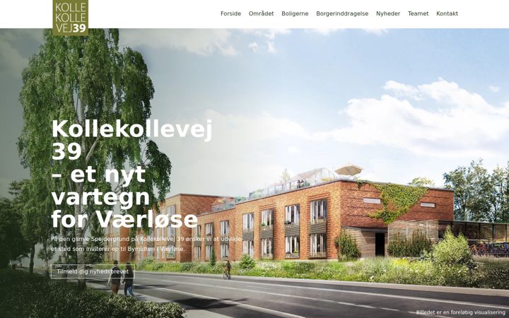 Screenshot di kollekollevej39.dk