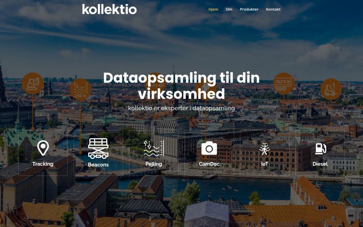 Screenshot of kollektio.dk