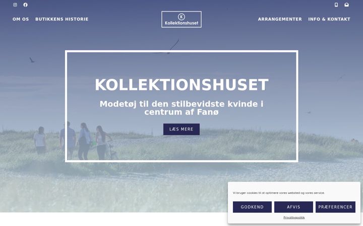 Screenshot of kollektionshuset.dk