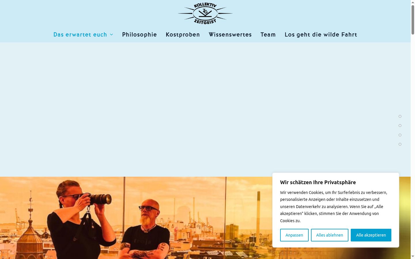 Screenshot tal-banner tal-kunsens muri qabel kwalunkwe interazzjoni