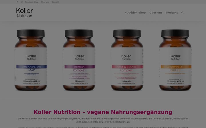 Screenshot of koller-nutrition.at
