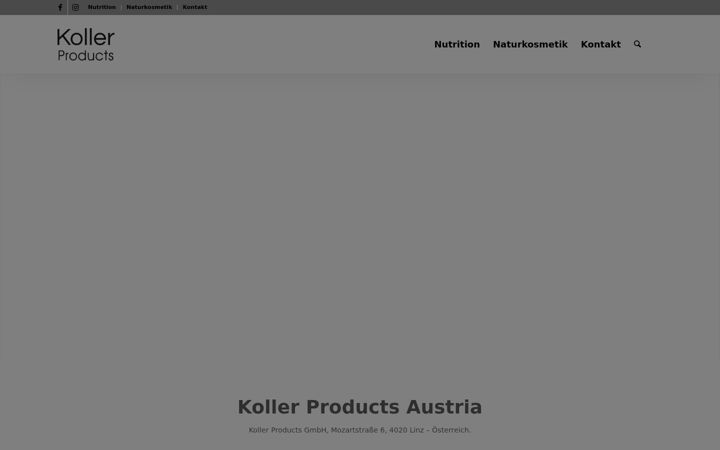 Screenshot of koller-products.at